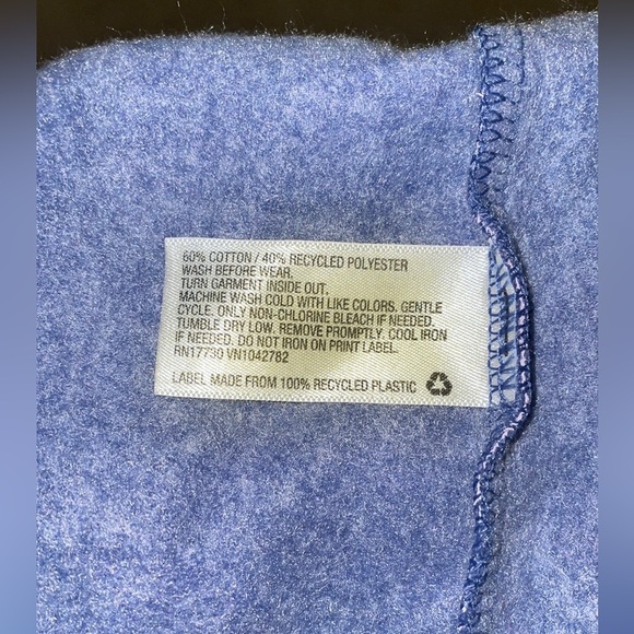 Cat & Jack toddler girl heart long sleeve blue/purple sweatshirt 2T - Picture 2 of 3